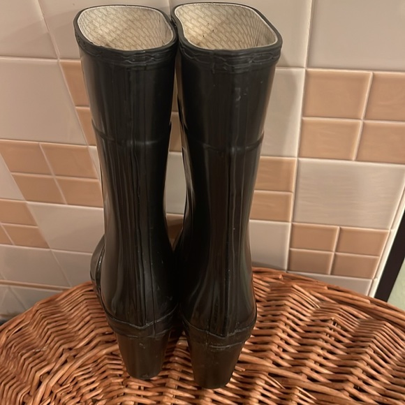 HUNTER ORIGINAL TALL GLOSS BLACK BOOTS SIZE 6/37 - Picture 3 of 8